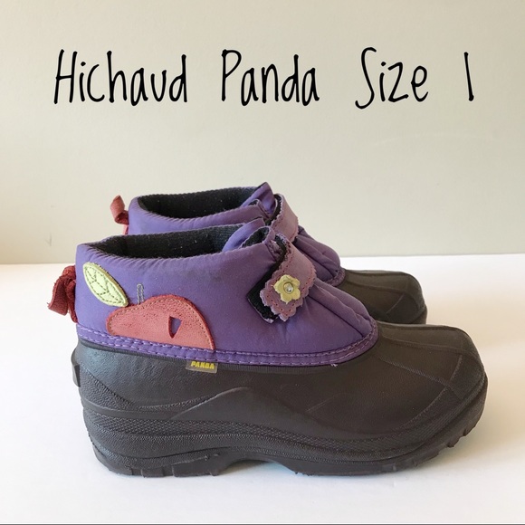 3/20$ Panda (Hichaud) spring ducks boots little girl size 1 - Picture 2 of 11
